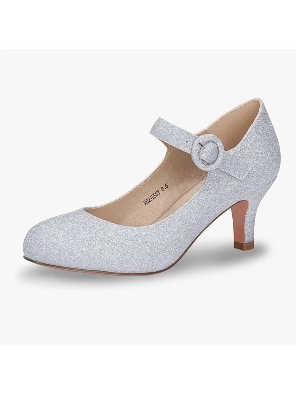 IDIFU Women's Jessy Mary Jane Kitten Heels